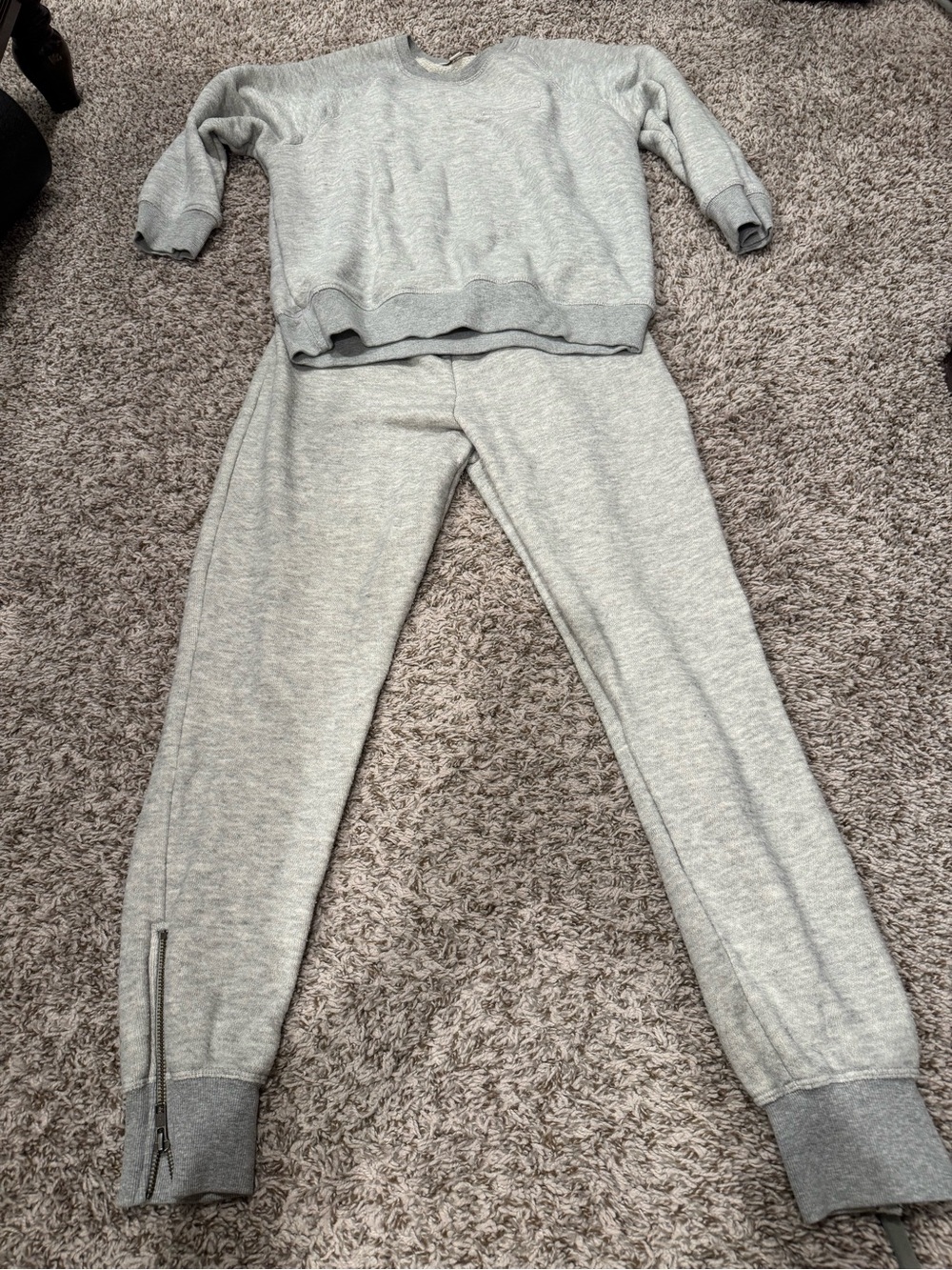 Spiritual Gangster Light Gray Crewneck Sweatshirt and matching pant